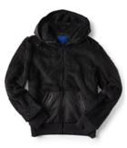 Aeropostale Aeropostale Sherpa Fleece Full-zip Hoodie - Black, Small