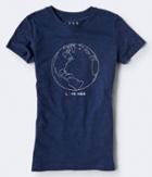 Aeropostale Aeropostale Free State Love Her Earth Graphic Tee - Eclipse, Xsmall