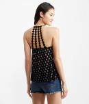 Aeropostale Paisley Tile Daisy Chain Strappy-back Tank