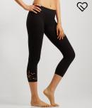 Aeropostale Lld Ribbed Perforated Cropped Leggings