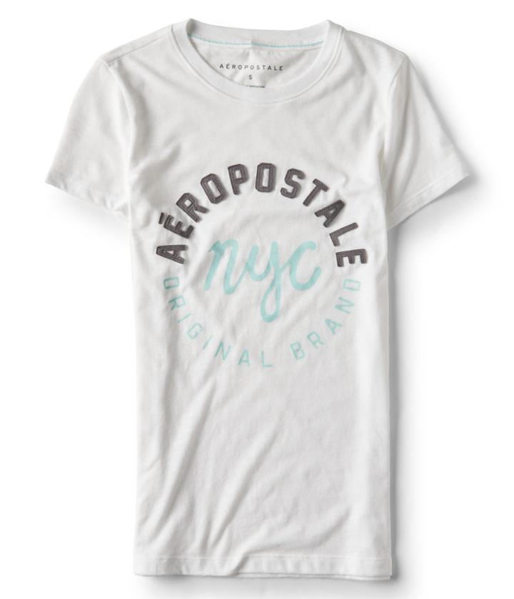 Aeropostale Aeropostale Nyc Original Brand Graphic Tee - Bleach, Xsmall