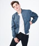 Aeropostale Aeropostale Solid Bomber Jacket - Dark Slate, Small