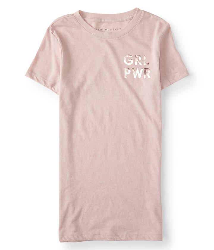 Aeropostale Aeropostale Grl Pwr Graphic Tee - Light Ping, Xsmall