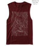 Aeropostale Brooklyn Calling Topographic Muscle Tank