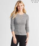 Aeropostale Prince & Fox Ribbed Stripe Layering Tee