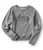 Aeropostale Aeropostale Aero Script Logo Crew Sweatshirt - Medium Heather Grey, Xsmall