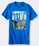 Aeropostale Aeropostale Aero New York Cityscape Graphic Tee - Victoria Blue, Xsmall