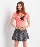 Aeropostale Tulip Print Skater Skirt