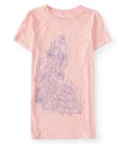 Aeropostale Aeropostale Free State Peacock Graphic Tee - Pink Force, Xsmall