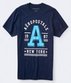 Aeropostale Aeropostale 1987 Graphic Tee - Black, Small