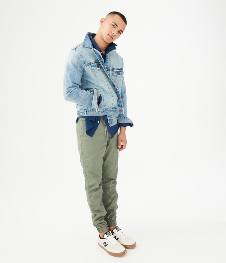 Aeropostale Aeropostale Classic Twill Joggers - Deep Lichen Green, Xsmall