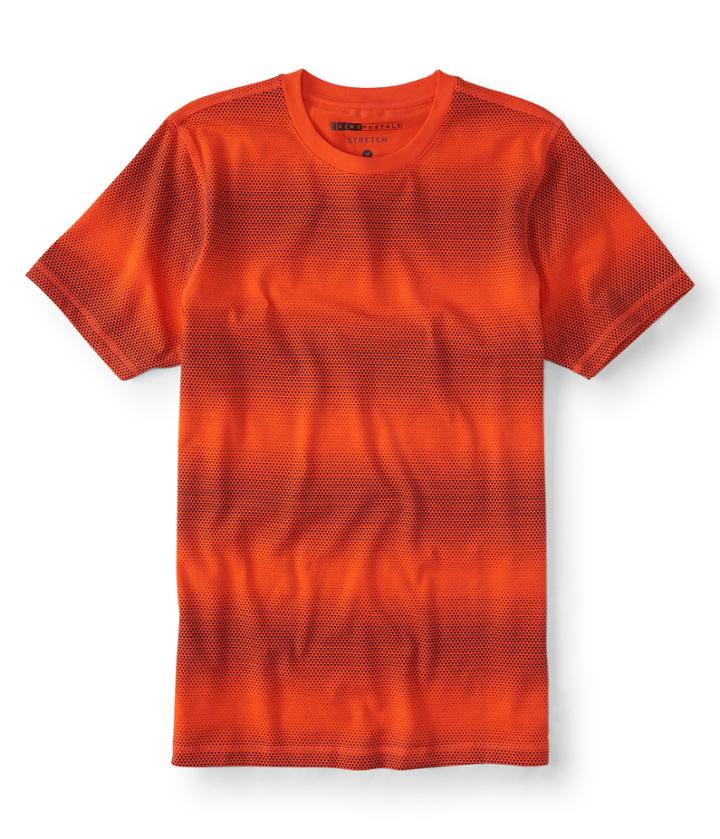 Aeropostale Aeropostale Gradient Triangle Stretch Graphic Tee - Orange, Xsmall