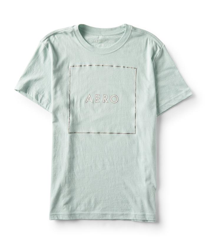 Aeropostale Aeropostale Block Aero Logo Graphic T - Light Green, Xsmall