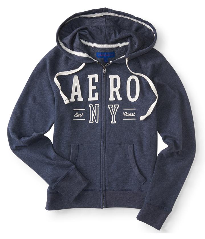 Aeropostale Aeropostale Aero Ny Full-zip Hoodie - Classic Navy, Medium