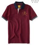 Aeropostale Prince & Fox Oars Insignia Rugby Piqu Polo