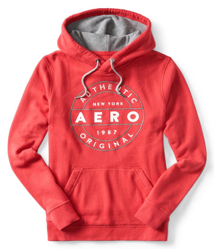 Aeropostale Aeropostale Aero Authentic Circle Pullover Hoodie - American Beauty, Xsmall
