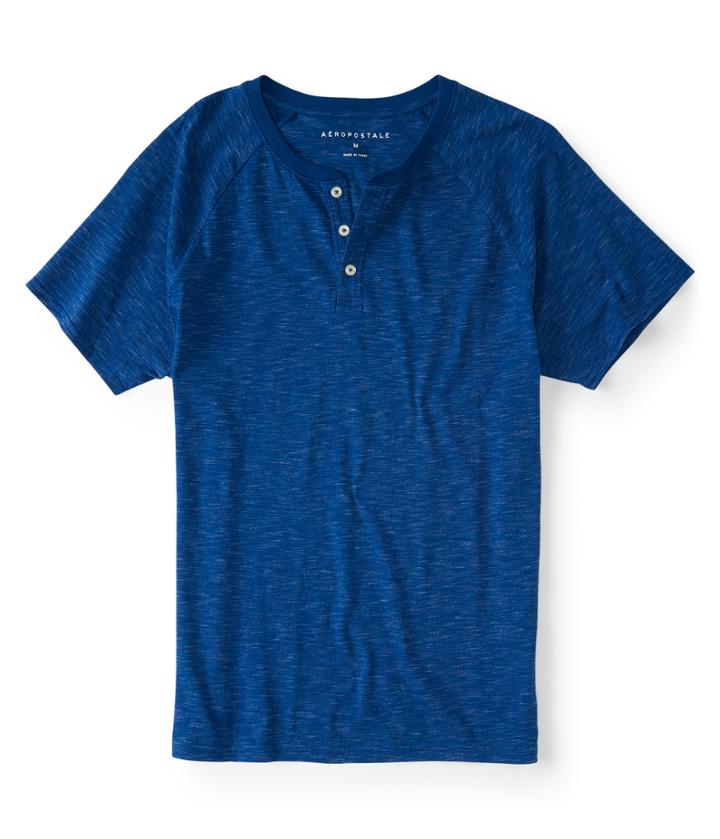 Aeropostale Aeropostale Streaky Raglan Henley - Navy, Xsmall