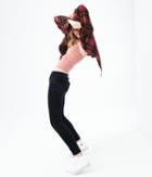 Aeropostale Aeropostale High-waisted Skinny Kick Flare Velvet Pants - Black, 000 S