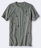 Aeropostale Aeropostale Seaside Pocket Graphic Tee - Medium Grey, Xsmall