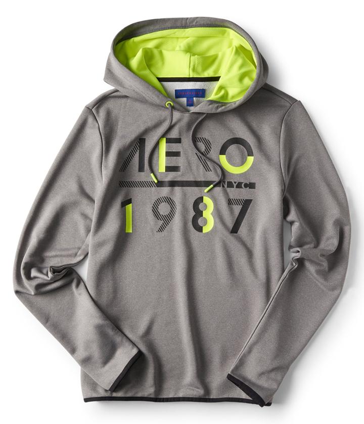 Aeropostale Aeropostale Aero 1987 Athletic Pullover Hoodie - Medium Heather Grey, Xsmall