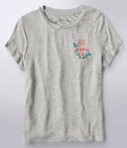 Aeropostale Aeropostale Seriously Soft Day Trippin' Girl Tee - Light Heather Grey, Xsmall