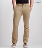 Aeropostale Aeropostale Uniform Slim Straight Flat-front Pants - Tundra, 38x30
