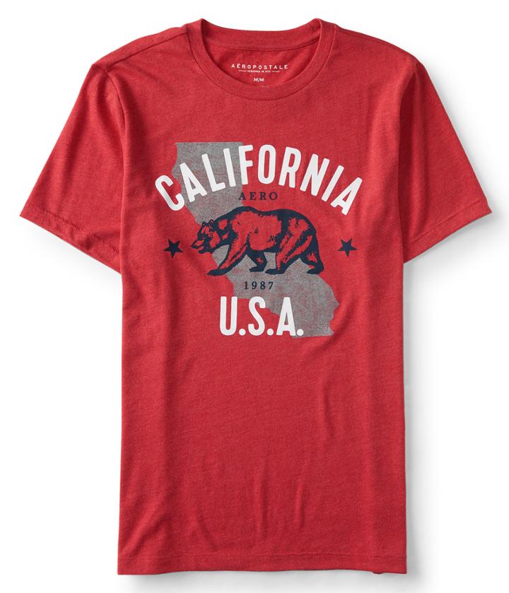 Aeropostale Aeropostale California Bear Graphic Tee - American Beauty, 3xl