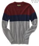 Aeropostale Prince & Fox Colorblocked Crew Sweater