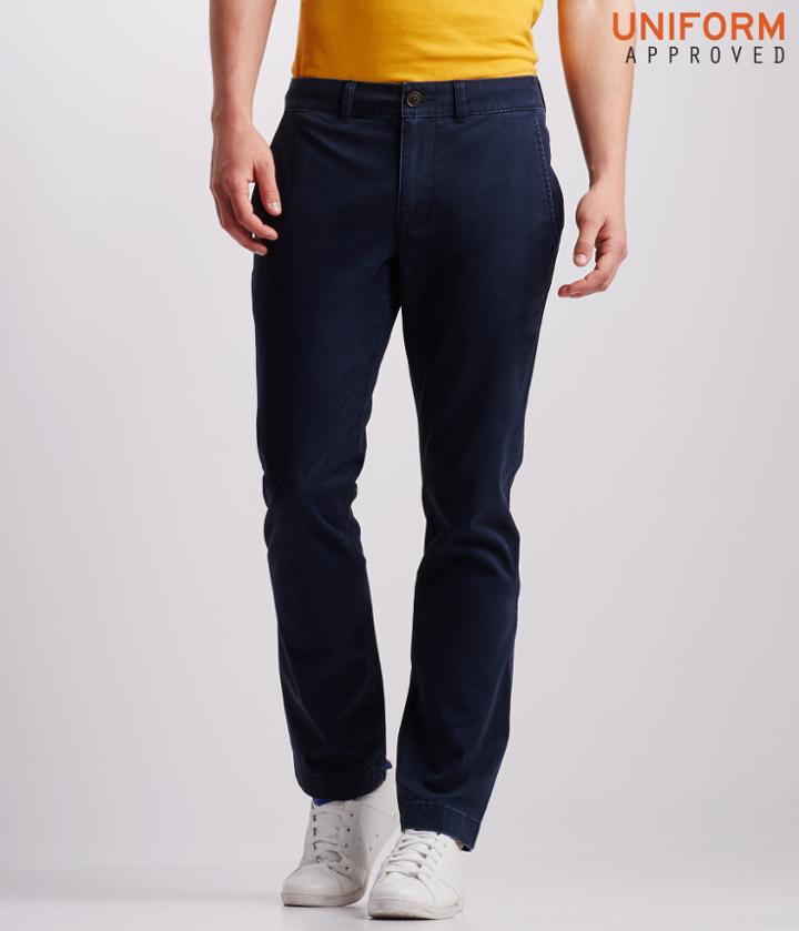 Aeropostale Aeropostale Solid Slim-straight Flat-front Chinos - Deep Navy, 27x28