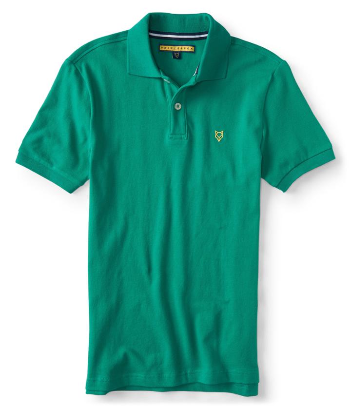 Aeropostale Aeropostale Prince & Fox Solid Stretch Pique Polo - Teal, Xsmall