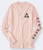Aeropostale Aeropostale Long Sleeve Geometric Cities Graphic Tee - Light Ping, Small