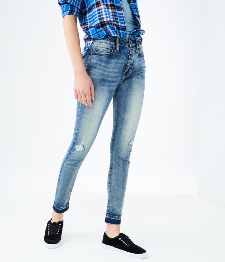 Aeropostale Aeropostale Seriously Stretchy High-waisted Jegging - Light Wash, 000r