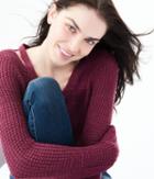Aeropostale Aeropostale Solid Notch-shoulder Sweater - Purple, Xsmall