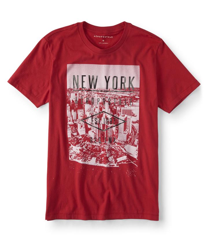 Aeropostale New York Aeropostale Graphic Tee - Red Classic, Xsmall