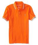 Aeropostale A87 Tipped Logo Pique Polo
