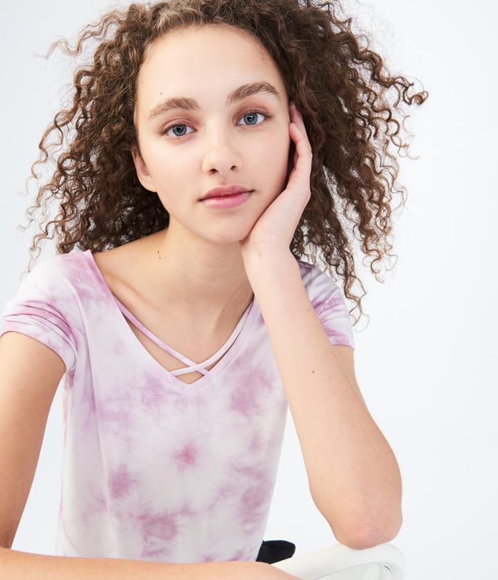 Aeropostale Aeropostale Tie-dye Baby Tee - Purple, Xsmall