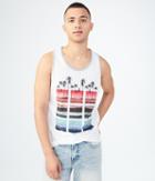 Aeropostale Aeropostale Palm Tree Squares Tank - Bleach, Xsmall