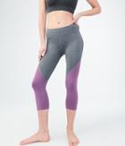 Aeropostale Aeropostale Lld Colorblocked Crop Leggings - Purple, Xsmall
