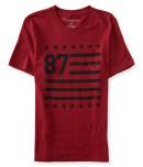 Aeropostale 87 Flag Graphic T