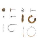 Aeropostale Celestial Stud & Hoop Earring 6-pack