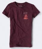 Aeropostale Aeropostale Free State Find Your Fire Graphic Tee - Dark Purple, Xsmall