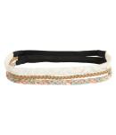 Aeropostale Lace Mesh, Floral & Braided Headband 3-pack