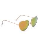 Aeropostale Mirrored Lens Heart Sunglasses