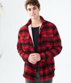 Aeropostale Aeropostale Plaid Sherpa-lined Coat - Port Glow, Xsmall