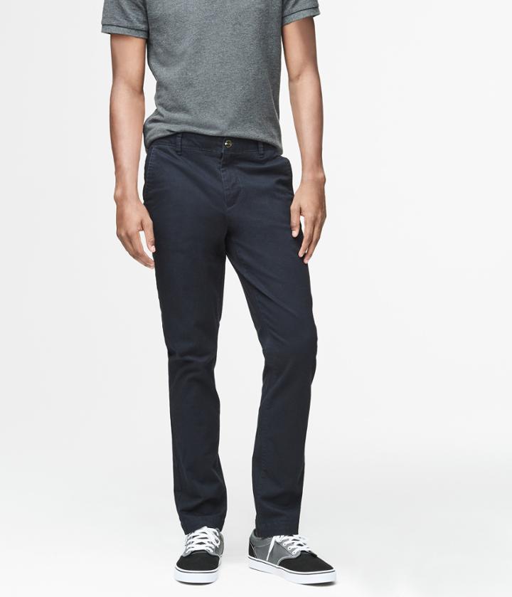 Aeropostale Aeropostale Skinny Color Wash Reflex Chinos - Rich Navy, 27x28