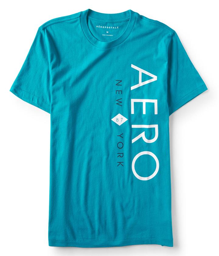 Aeropostale Aeropostale Aero New York Logo Graphic Tee - Lapis, Xsmall