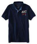 Aeropostale Anchor Logo Rugby Piqu Polo