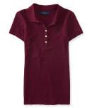 Aeropostale Solid Fashion Pique Polo