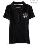 Aeropostale Prince & Fox Fleur De Lis Cropped Piqu Polo