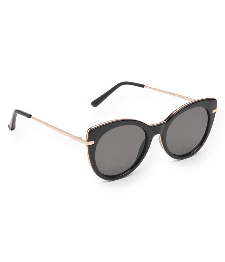 Aeropostale Aeropostale Solid Cateye Sunglasses - Black